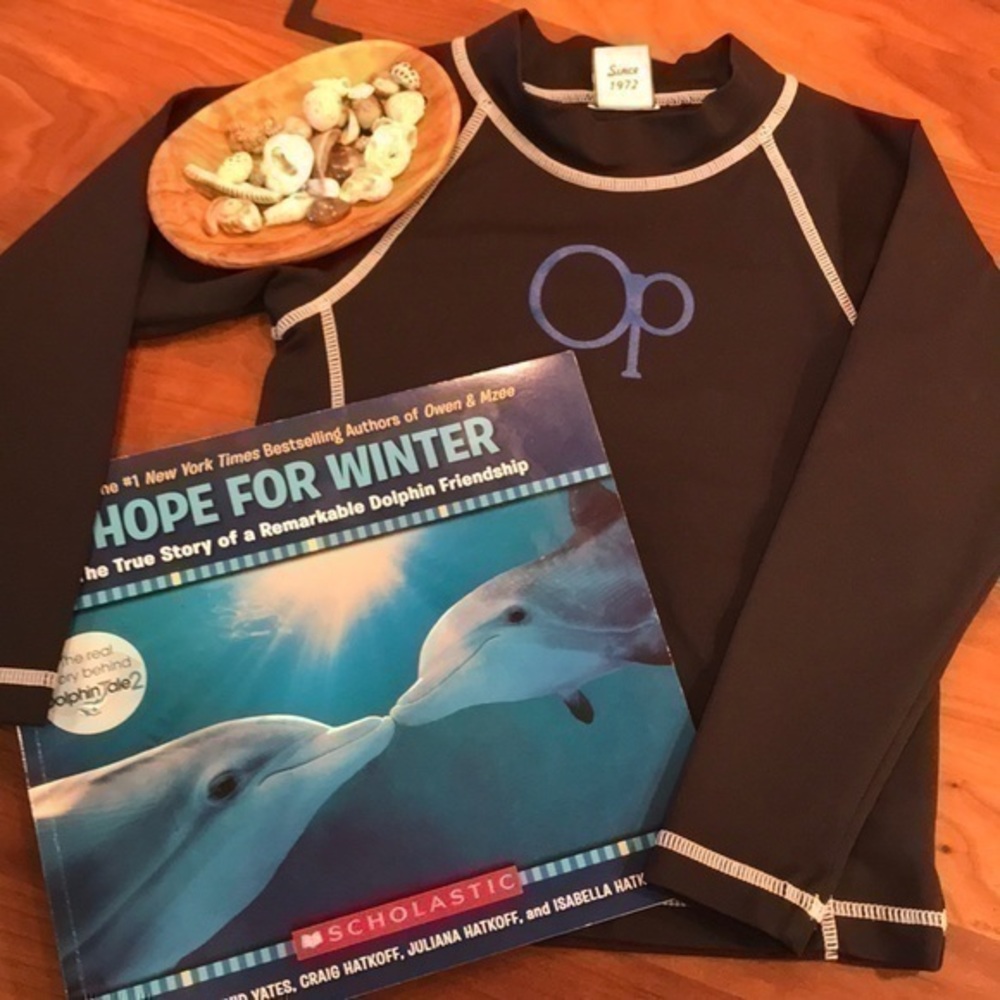Ocean Pacific Sun Shirt & Dolphin Book